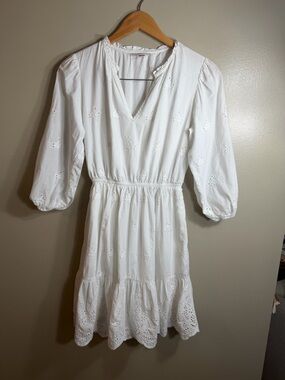 Knox Rose White Eyelet Dress XS Engagement Party Bridal Shower Boho